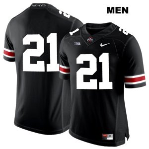 Men's NCAA Ohio State Buckeyes Marcus Williamson #21 College Stitched No Name Authentic Nike White Number Black Football Jersey GD20Y14KH